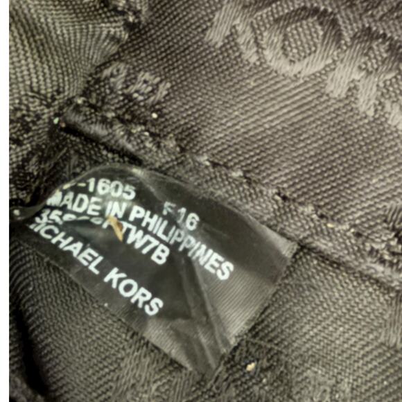 Michael Kors MK Monogram Black Coated Canvas Zip Top Wristlet - Picture 11 of 11